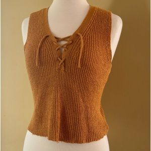Marled by Reunited Clothing Chunky Rib Knit Top - size S